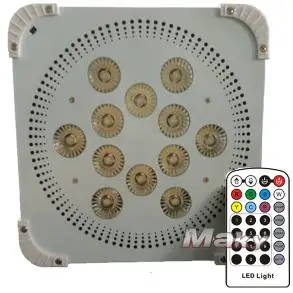 12PCS RGBWAUV Battery Powered& Wireless DMX &IRC par light