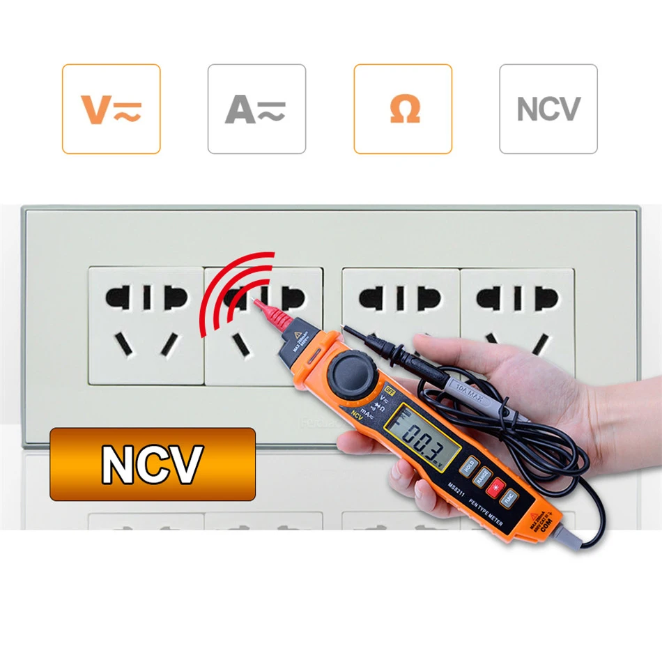 Ms8211 multímetro digital com ponta de prova