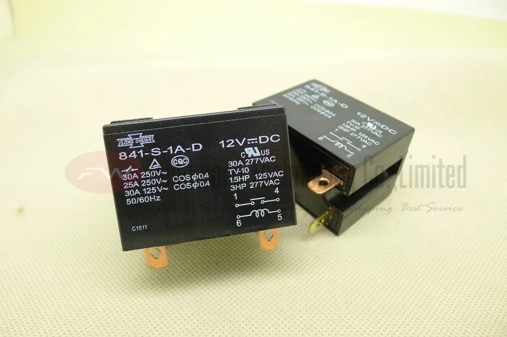 841-S-1A-D-12VDC 841-S-1A-D-100/120VAC реле питания 30A 277VAC 4 контакта | Обустройство дома