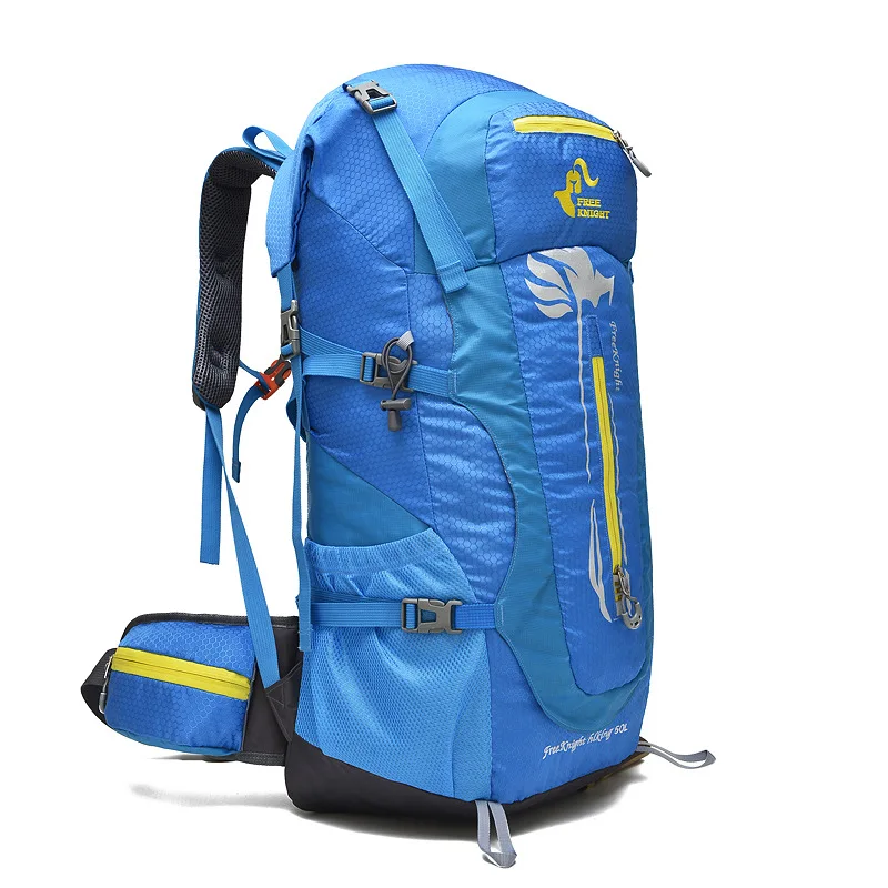 Free Knight 50L Nylon Bags Black/red/blue Men Sport Bag Travel Hiking Backpack For Climbing Fishing Outdoor Male Tactical Bag|sport bag|hiking bagbag
