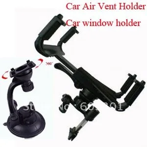 

3 in 1 set car air vent holder + car window holder Car Air Vent Mount Suction Cup Window Holding Mounting Tablet Stand Protector