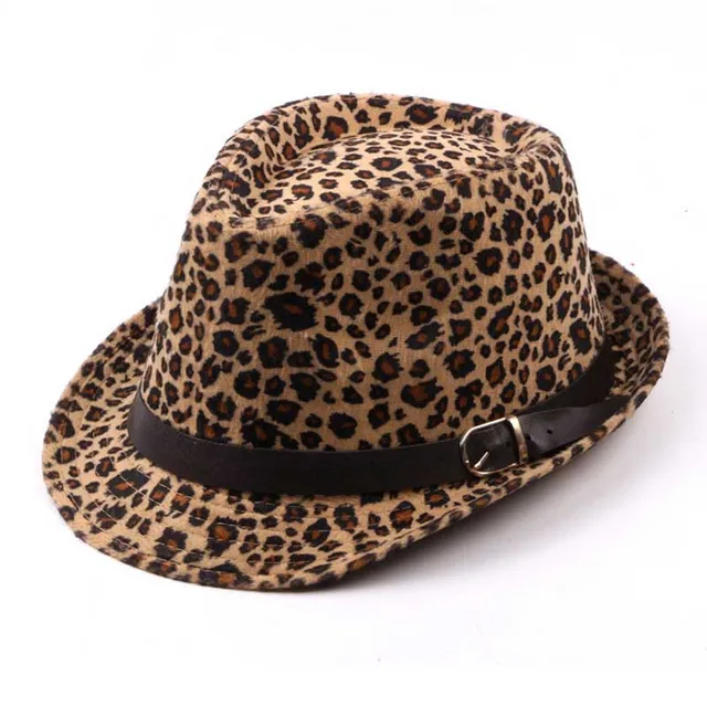 Buy FS Sexy Leopard Hat Autumn Winter Felt Hat For Men