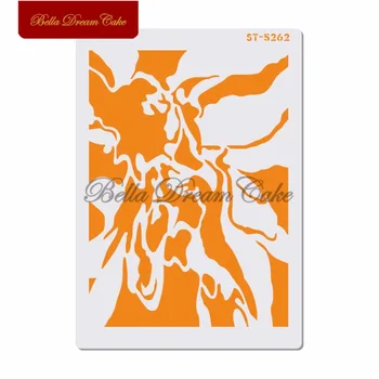 

River Sea Pattern Cake Stencil Layering Plastic Stencils For DIY Scrapbooking Painting Drawing Stencils Template Cake Tool