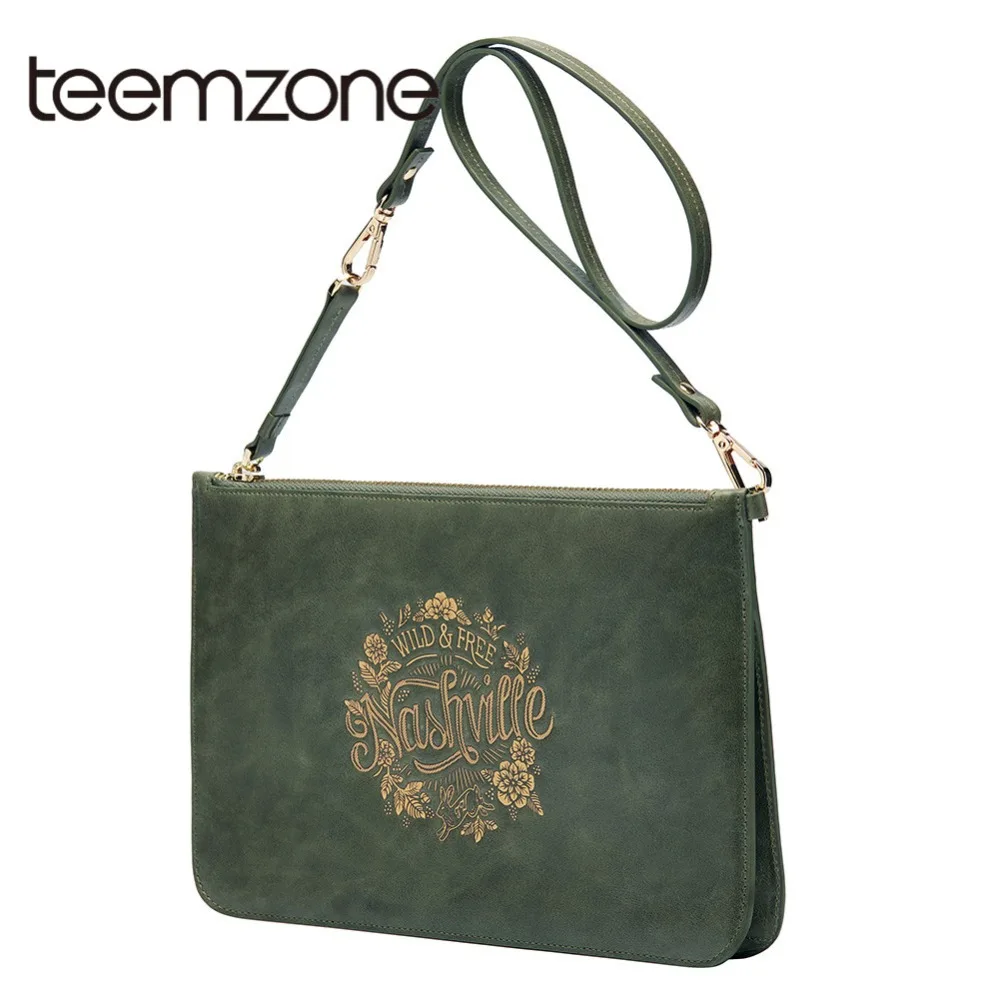 

Teemzone 2018 Lovely Rabbit Print Women's Shoulder Bag Original Genuine Leather Female Clutch Bag Girl Bag Messenger Bag S8006