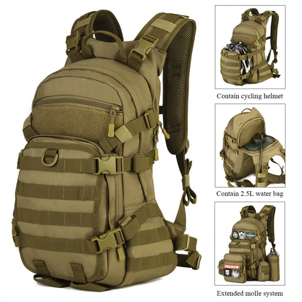 

Protector Plus 25L Outdoor Water Resistant Military Backpack for Hiking Camping Climbing Military Backpack Rucksack