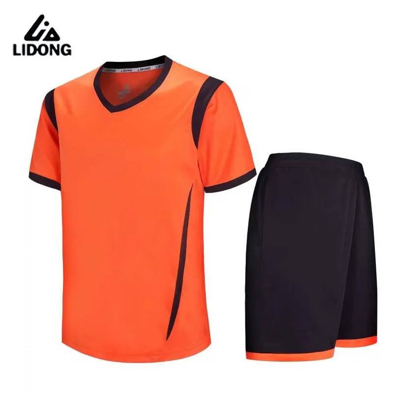 Новые мужские футбол Майки спортивные комплекты Униформа Futbol тренировочные костюмы дышащие короткий рукав Джерси рубашки заказной печати