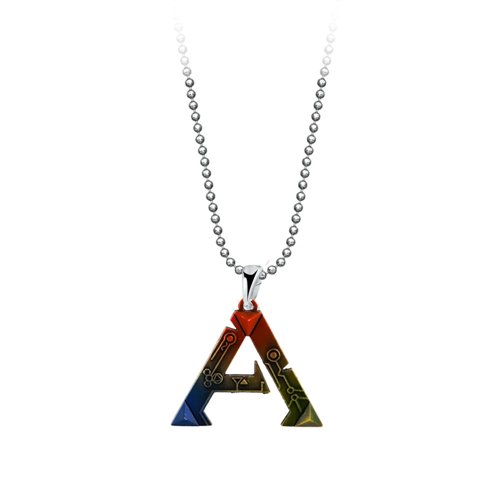 Аниме Винтажные Ювелирные изделия Подвески с буквой а ожерелье ARK Выживание