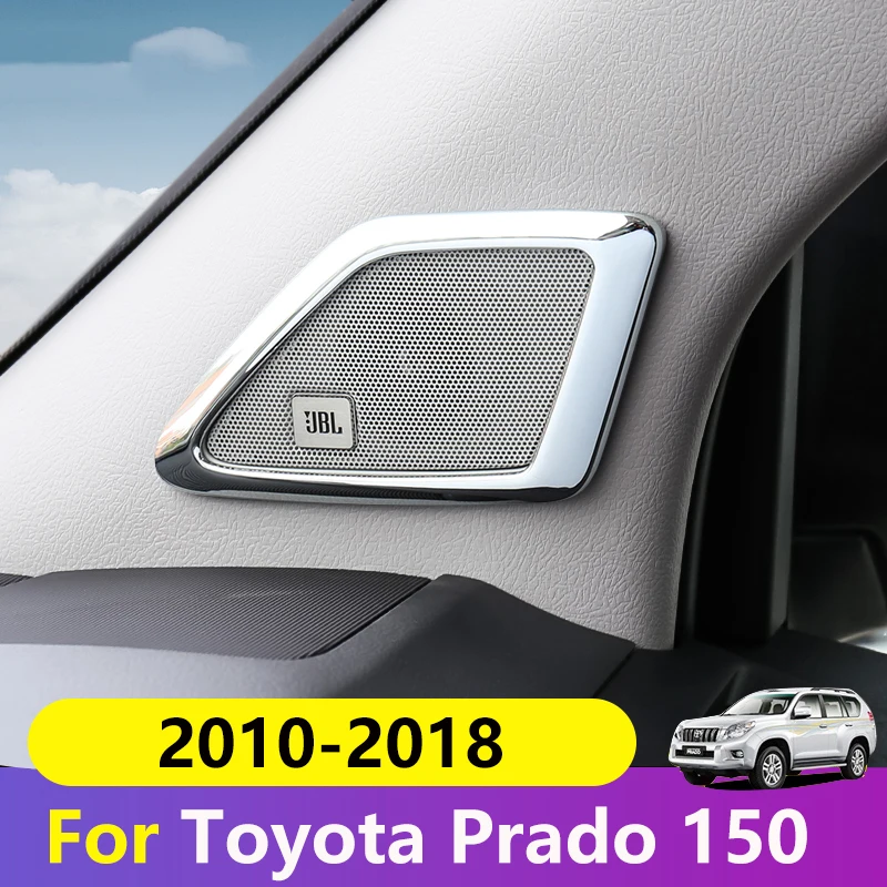 

For Toyota Land Cruiser Prado 150 2010-2016 2017 2018 Chrome Car Front Door Window Inner Triangle A Colum Cover Trim Accessories