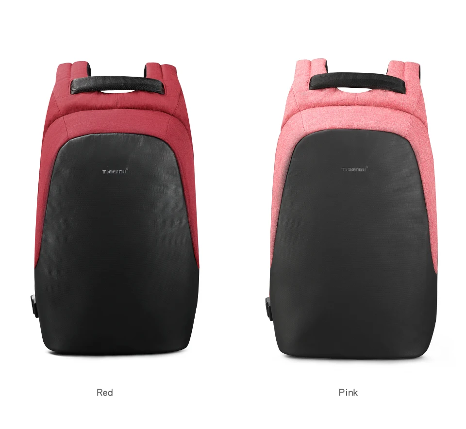 18.red pink backpack