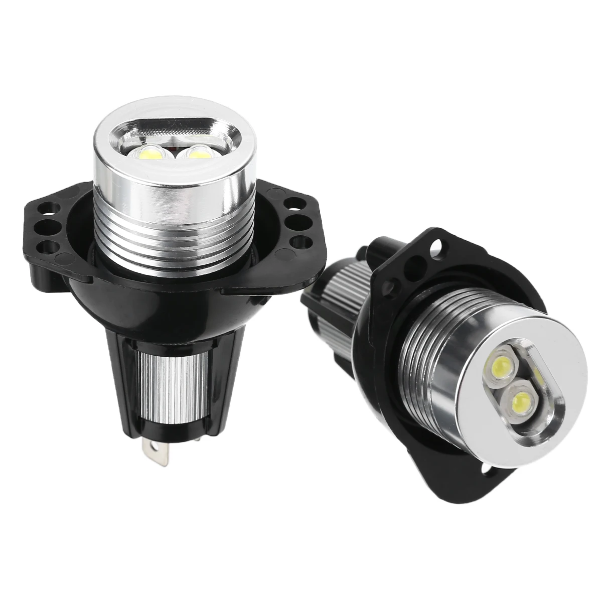 1 Pair 10W 12V Car Angel Eyes LED Headlight Super Bright Halo Ring Light Headlamp Bulb For BMW E90 E91 3 Series