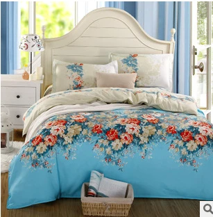 free shippinghome textile,reactive print 4pcs bedding sets quilt