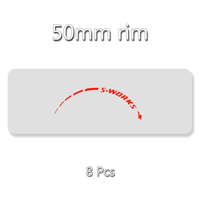 S-works набор колес наклейки на обод для углеродного шоссейного велосипеда SWORKS 40 мм 50 мм Гонки Велоспорт Замена наклейки - Цвет: 50mm rim Fluo Orange