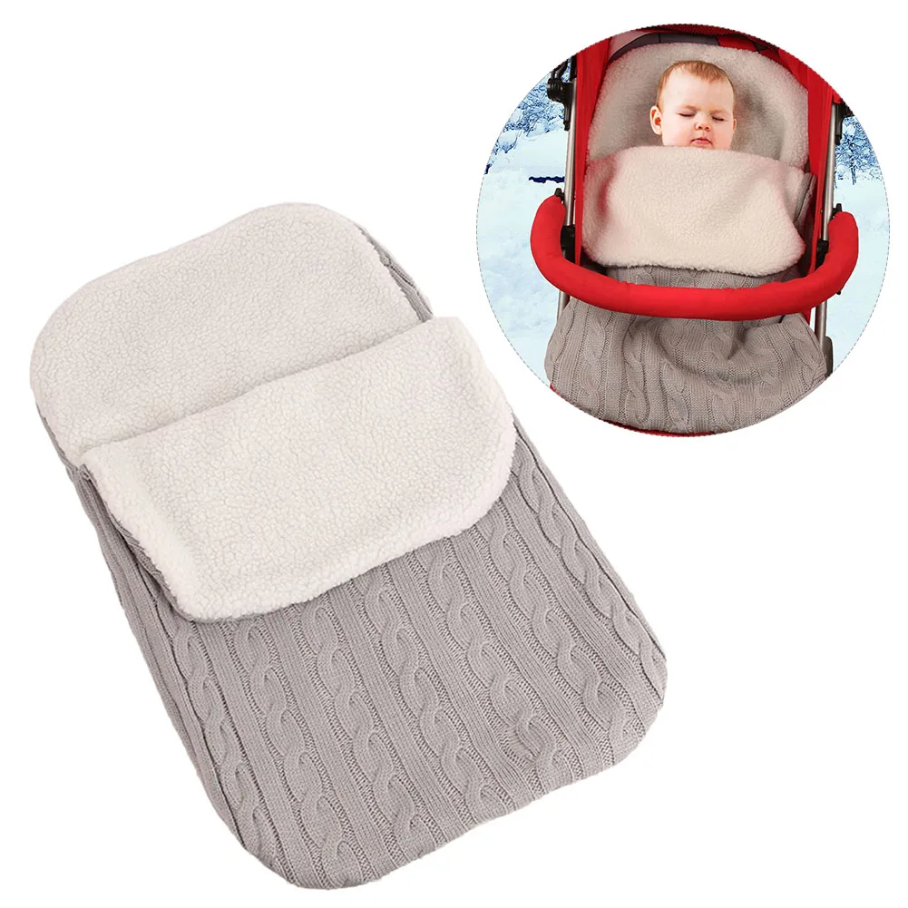 Детские трикотажные и бархат коляска спальный мешок Детские коляски ножки дети теплый конверт sleepsacks
