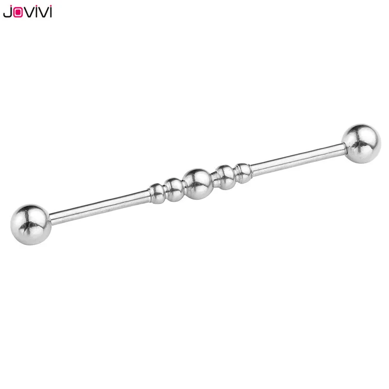 JOVIVI 14Ga длинная промышленная штанга из нержавеющей стали пирсинг хрящевой для уха