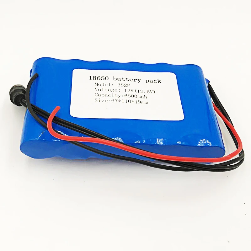 3S BMS 11,1 V 6.8Ah 12,6 V 6800 mAh 12V Портативная перезаряжаемая литиевая батарея CCTV монитор охотничий фонарик