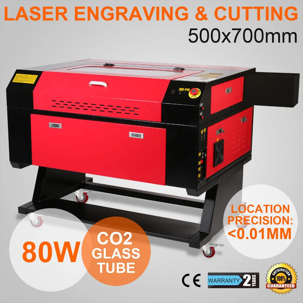 Brand New Laser Cutting Machine 80W Co2 Laser Cutter 700x500mm Laser Engraverin Wood Routers