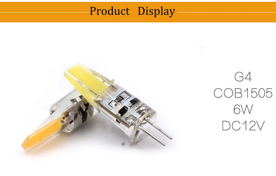 G4 Светодиодный светильник 12 В DC/AC 3 Вт 6 Вт светодиодный G4 светодиодный bombilla luz de la super brillante G4 COB de silicona bombillas ampolla G9