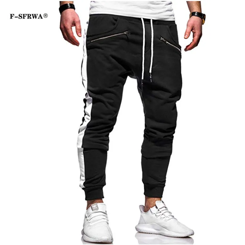 F-SFRWA Brand Men Pants Hip Hop Harem Joggers Pants 2019 Male Trousers Mens Joggers Sweatpants M-XXL