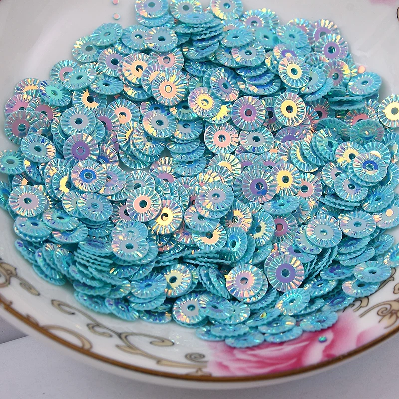 3000 шт 6 мм круглые колеса цветок позолоченные свободные блестки для шитья ПВХ DIY Блестки 17 цветов конфетти блестки