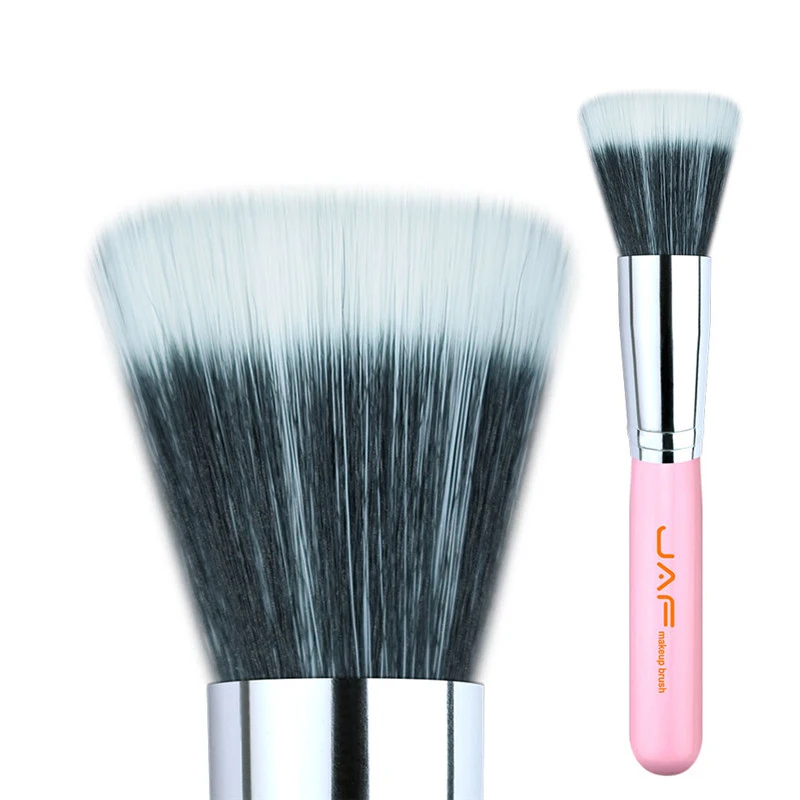 Бренд JAF мягкие синтетические волосы Duo волоконная основа кисти черный набор для макияжа Косметические Инструменты Профессиональные кисти для макияжа - Handle Color: pink
