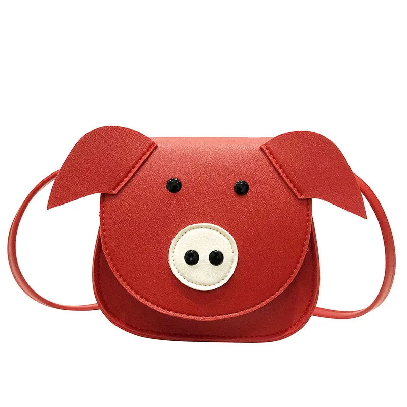 

2019 New Personality Pig Head Bag Mini Cute Wallet Children's Shoulder Bag Fashion Trend Messenger Bags Stereo Pig Wallet Female
