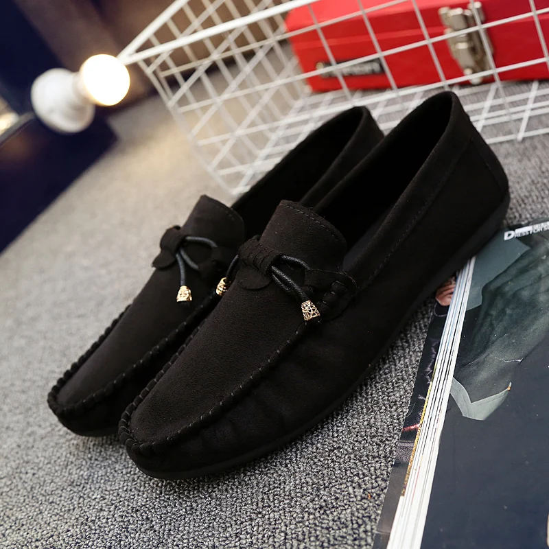 

Original Moccasins Gommino Drivers With GG Sylvie Web Buckle Loafer Slipper Men Cow Fur Casual Genuine Moosehide Weekender Shoes
