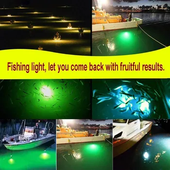 

LED Underwater Light Lamp 12V Waterproof For Submersible Night Fishing Boat Outdoor Lighting WWO66