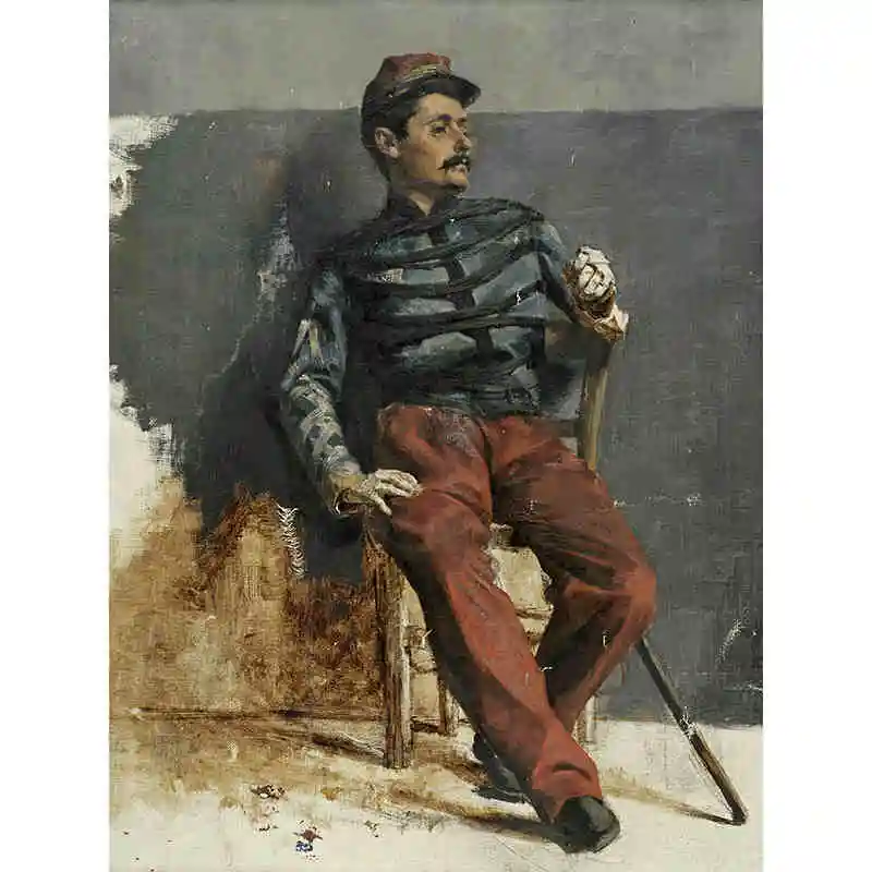 Ilya Repin man sat in chair