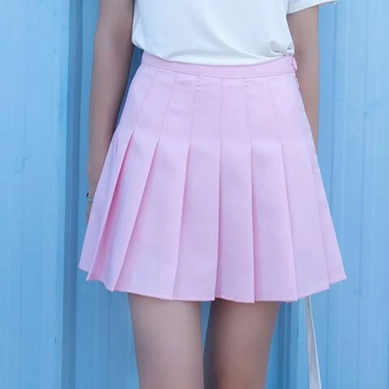XS-2XL, новинка, консервативный стиль, женская юбка, высокая талия, сексуальные мини-юбки в клетку размера плюс, плиссированная юбка, милые женские юбки для танцев - Цвет: Коричневый