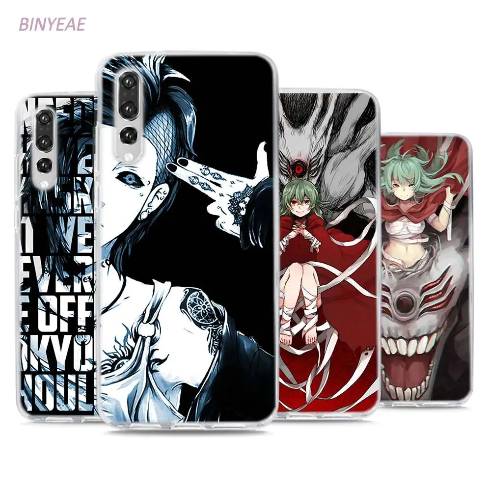 Aliexpress Buy Transparent Soft Silicone Phone Cases Anime Tokyo Ghouls for Huawei Honor P20 P10 P9 P8 9 8 Lite 2017 7C 7A Pro from Reliable Fitted