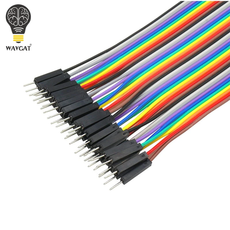 40Pin 20 см 2,54 мм ряд между штыревыми(M-M) Dupont кабель макет перемычка провод для arduino