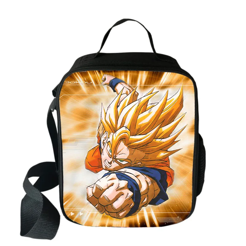 Аниме Dragon Ball сумка-холодильник большой емкости девушки портативный тепловой еды сумки для пикника для школы дети мальчики сумка для обедов Tote