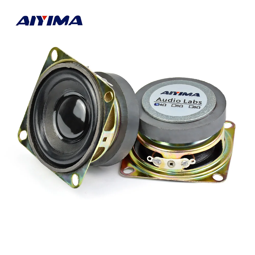 AIYIMA 2 шт. мини аудио портативный динамик s 4Ohm 3 Вт трехкратный Высокочастотный динамик DIY музыка Altavoz Bluetooth динамик домашний кинотеатр звуковая система