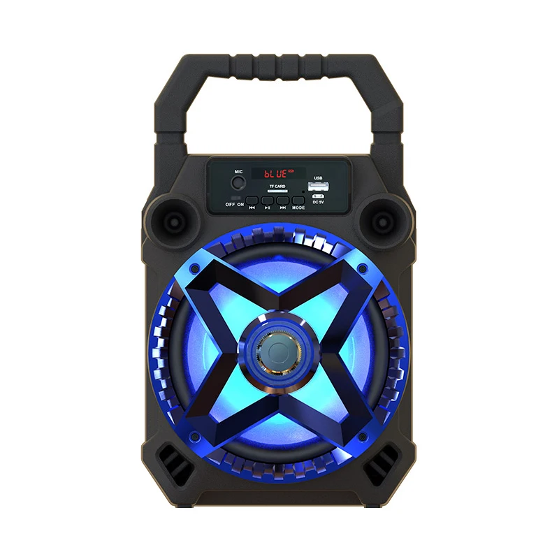 SY1833 Multi functional Wireless Bluetooth Speaker Big Drive Unit Bass Colorful Backlight FM Radio Music Player