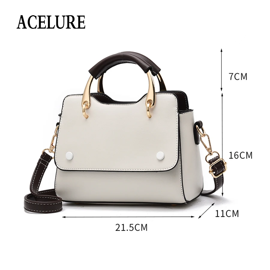 ACELURE مقبض معدني صغير حقائب ل الإناث الصلبة اللون بو الجلود حقائب كتف للنساء كل مباراة السيدات Crossbody أكياس ACELURE مقبض معدني صغير حقائب ل الإناث الصلبة اللون بو الجلود حقائب كتف للنساء كل مباراة السيدات Crossbody أكياس