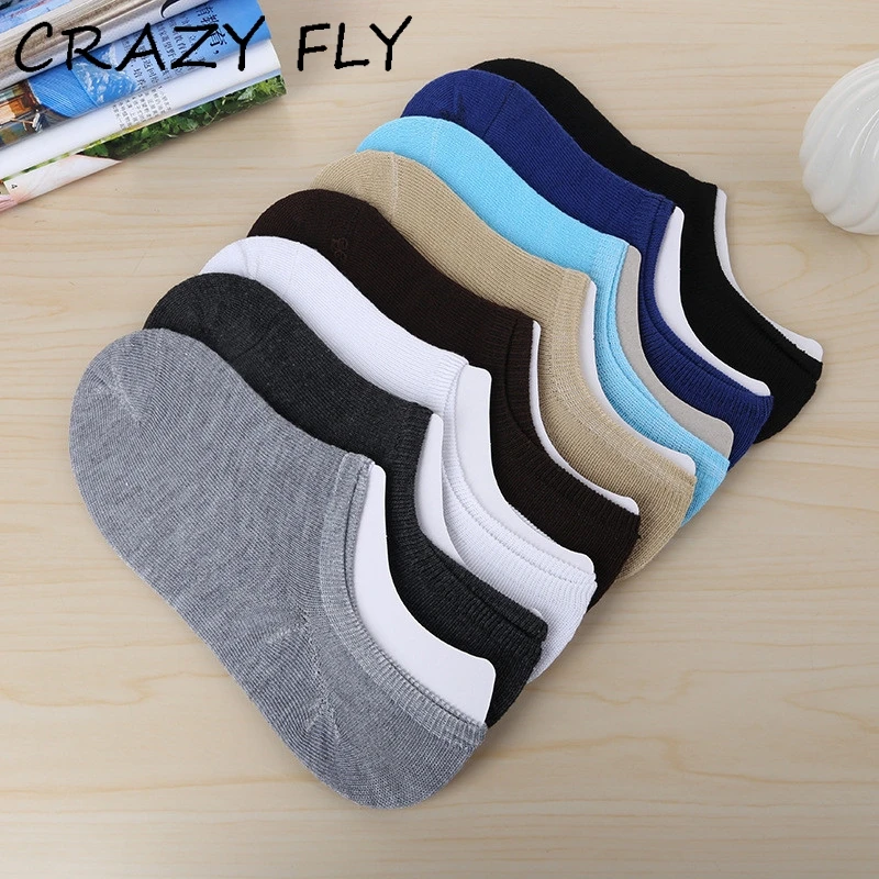 Магазин Crazy Fly Shollow невидимые летние носки Нескользящие низкие тапки хлопковые