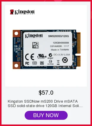 Kingston SSDNow mS200 накопитель mSATA solid-state Drive 120 GB Internal Solid State drive жесткий диск для ноутбука Тетрадь