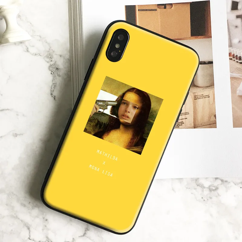 

Mona lisa Kuso Funny Art painting Soft Silicone Phone Case Cover Shell For Apple iPhone 5 5s Se 6 6s 7 8 Plus X XR XS MAX