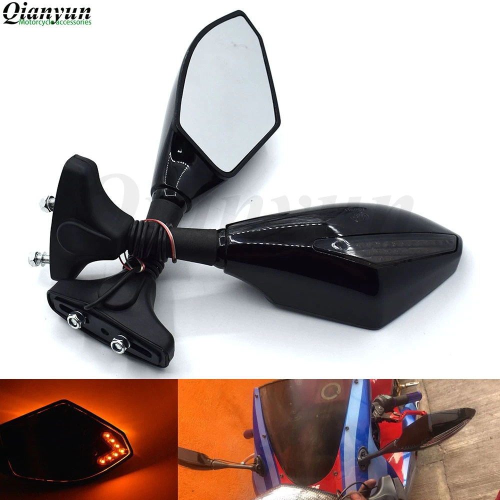

Universal Motorcycle LED Steering Light Flash Rearview Mirror Side View Mirror For KTM 690 DUKE 990 1290 SUPER DUKE RC8/R