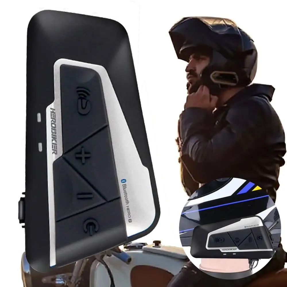 

1200M Interphone Motorcycle Helmet Interphone Wireless Earphone Waterproof Motorcycle Interphone Headset