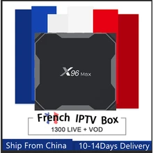 X96MAX Android 8.1 S905W Smart TV Box&pro neo iptv subscription Europe France Beigium Arabic bein sport Android tv box iptv tv