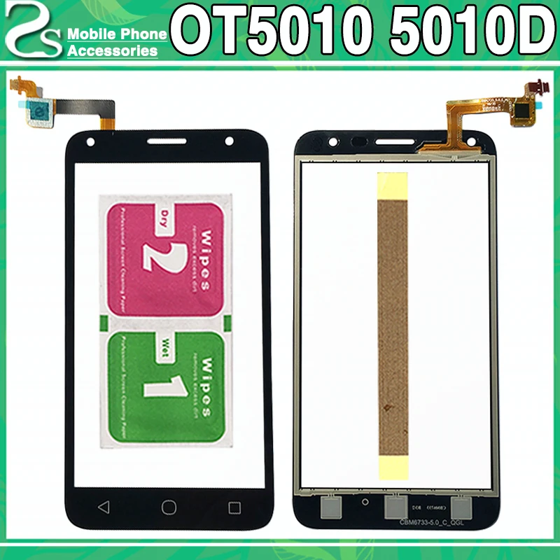 

New OT5010 Touch Screen For Alcatel One Touch PIXI 4 5.0 OT 5010 5010D 5010E Touch Sensor Glass Digitizer Panel