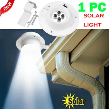 

4 LED Solar light Home Garden Solar Powered Wall Lights Gutter Light Outdoor Yard Wall Fence Pathway Lamp люстра#sw