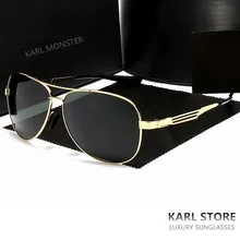 luxury italy brand Designer aviator gold glasses frames driving glasses Polarized Sunglasses Men Pilot oculos masculino logo