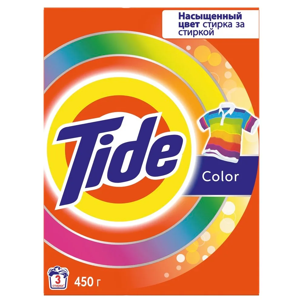 Стиральный порошок Tide Автомат Color 3 стирки 450 гр