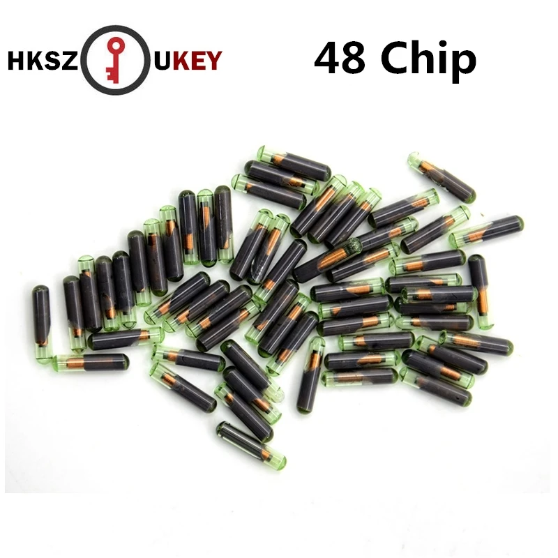 

HKSZUKEY 50PCS Cheapest !!! New Virgin Transponder Chip ID48 for Skoda Seat For Audi VW chips for Car Key programmer ID 48 CHIP