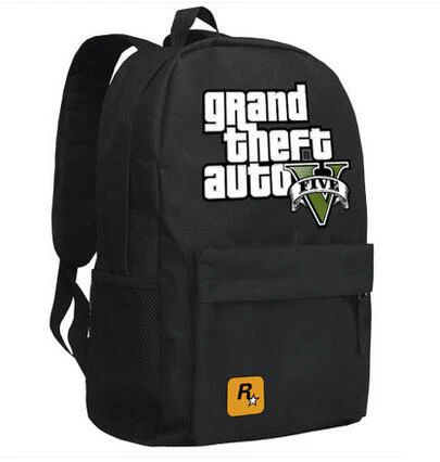 GTA5 рюкзаки для мальчиков-подростков школьные сумки Grand Theft рюкзаки autov Galaxy школьные сумки Оксфорд Mochila школьные сумки GTA - Цвет: 6