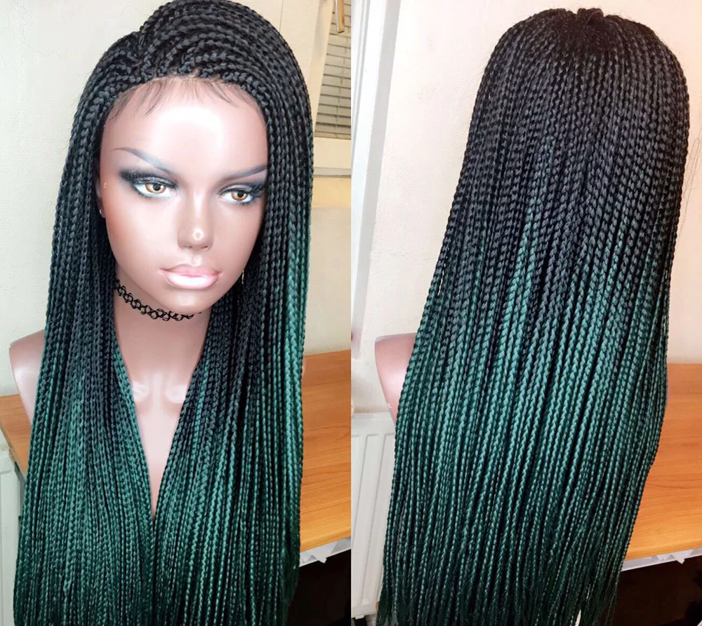 Green ombre and black hair Green ombre and black hair