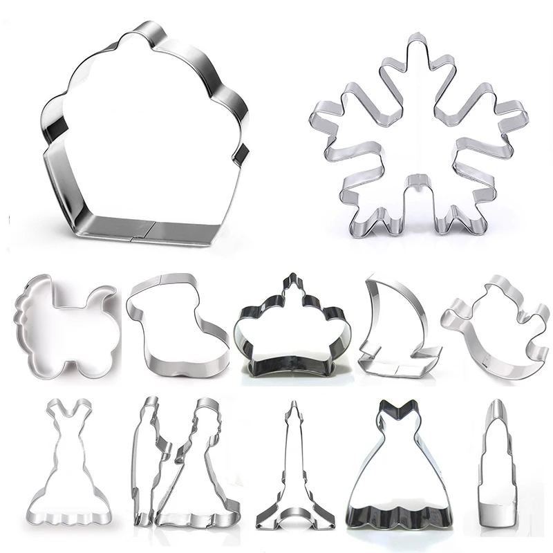 

1PC Chic Stainless Steel Biscuit Pastry Cookie Cutter Cake Decor Baking Mold Mould Tools