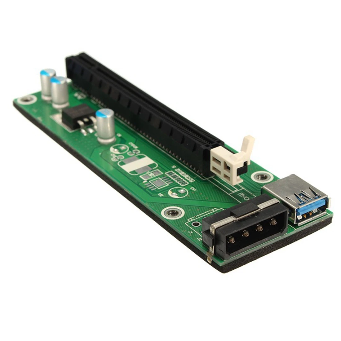 

Set Sale PCI Express PCI-E 1x-16x Extender Riser Card USB 3.0 + SATA 15P Cable Adapter